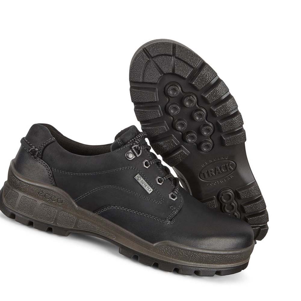 Men's Ecco Track 25 Low Plaintoe Hiking & Trail Black | USA 573SGL